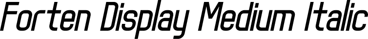 Forten Display Medium Italic