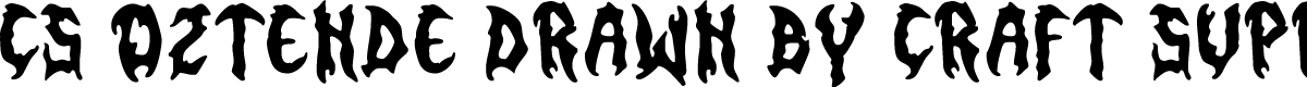 CSOztendeDrawn-Regular Demo