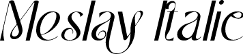 Meslay Italic
