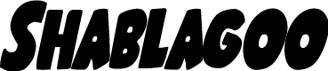 Shablagoo Condensed Italic