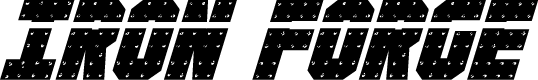 Iron Forge Laser Italic