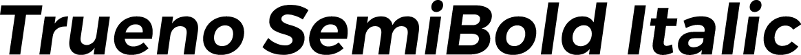 Trueno SemiBold Italic