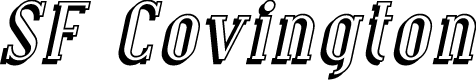 SF Covington Shadow Italic