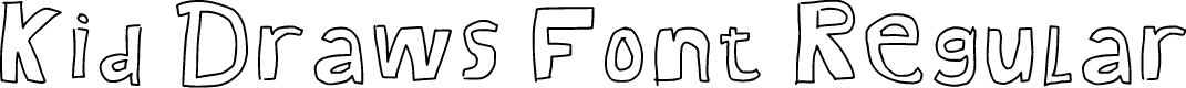 Kid Draws Font Regular