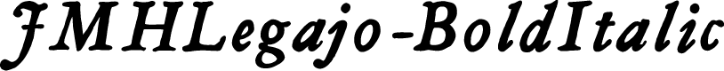 JMHLegajo-BoldItalic