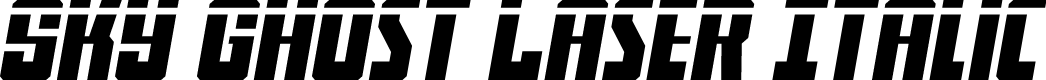 Sky Ghost Laser Italic