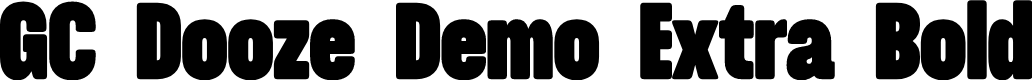 GC Dooze Demo Extra Bold