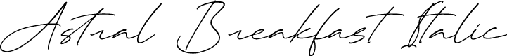 Astral Breakfast Italic