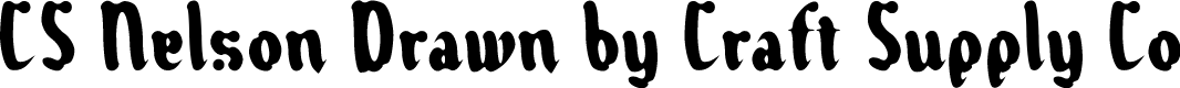 CSNelsonDrawn-Regular Demo