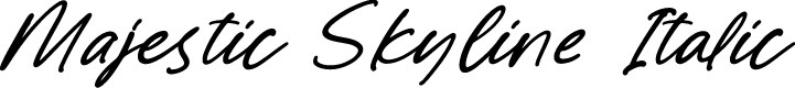 Majestic Skyline Italic