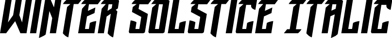 Winter Solstice Italic