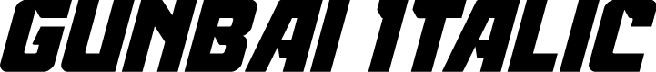 Gunbai Italic