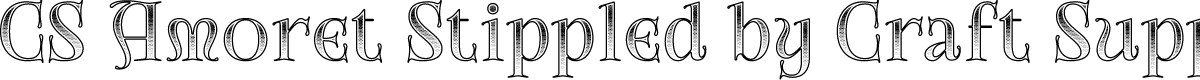 CS Amoret Stippled Regular Demo