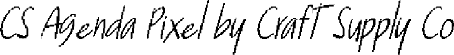 CSAgendaPixel-Regular Demo