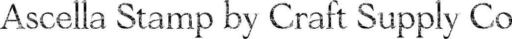 AscellaStamp-Regular Demo