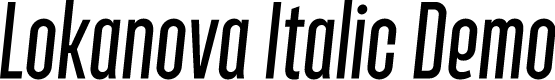 Lokanova Italic Demo