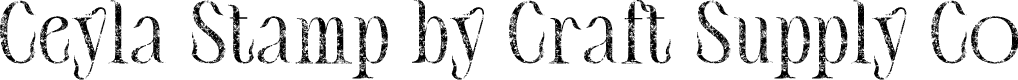 CeylaStamp-Regular Demo