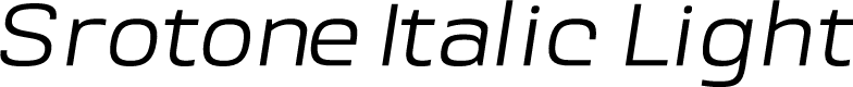 Srotone Italic Light