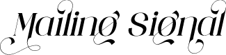 Mailing Signal Italic