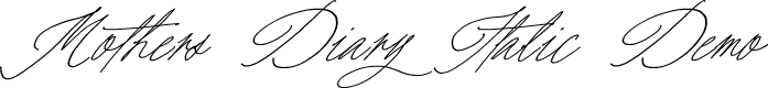 Mothers Diary Italic Demo