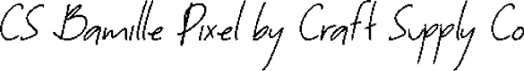 CSBamillePixel-Regular Demo