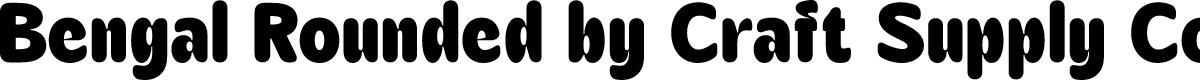 BengalRounded-Regular Demo