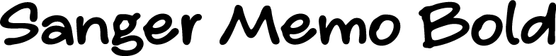 Sanger Memo Bold