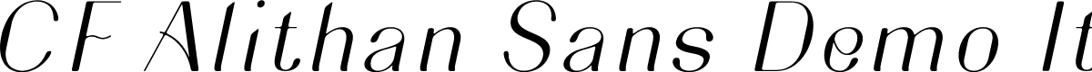 CF Alithan Sans Demo Italic