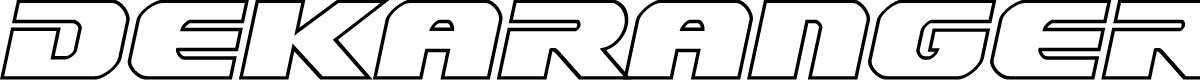 Dekaranger Outline Italic