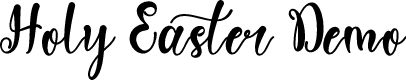 Holy Easter Demo