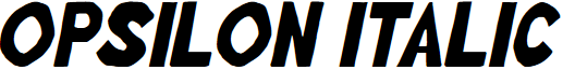 Opsilon Italic