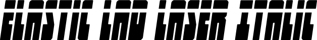Elastic Lad Laser Italic