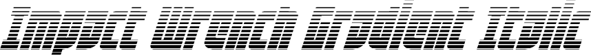 Impact Wrench Gradient Italic