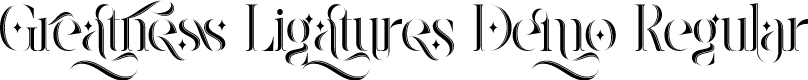 Greatness Ligatures Demo Regular