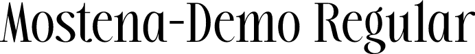 Mostena-Demo Regular