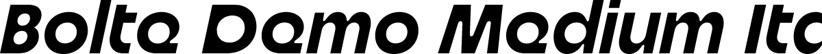 Bolte Demo Medium Italic