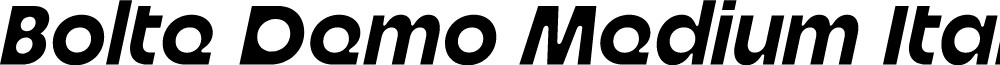 Bolte Demo Medium Italic