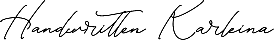 Handwritten Karleina DEMO VERSI