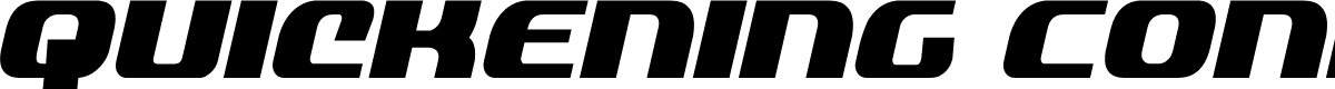 Quickening Condensed Italic