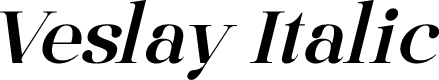 Veslay Italic