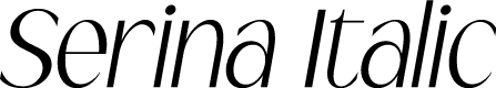 Serina Italic