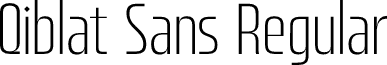 Qiblat Sans Regular