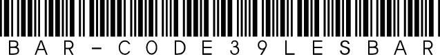 Bar-Code 39 lesbar