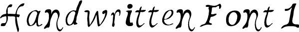 Handwritten Font 1