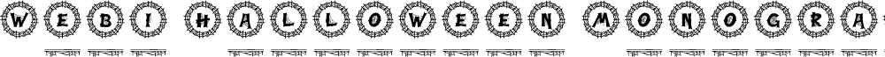 Webi Halloween Monogram Regular