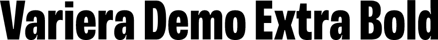 Variera Demo Extra Bold