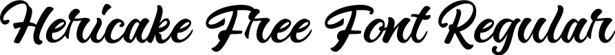 Hericake Free Font Regular