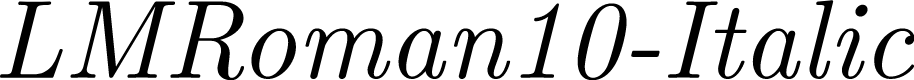 LMRoman10-Italic