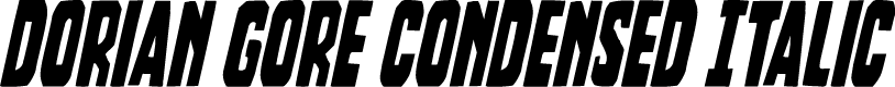 Dorian Gore Condensed Italic