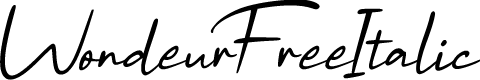WondeurFree-Italic